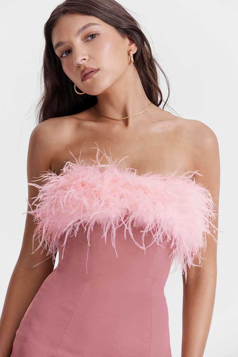 Alexa-Warm Pink Mini Dress