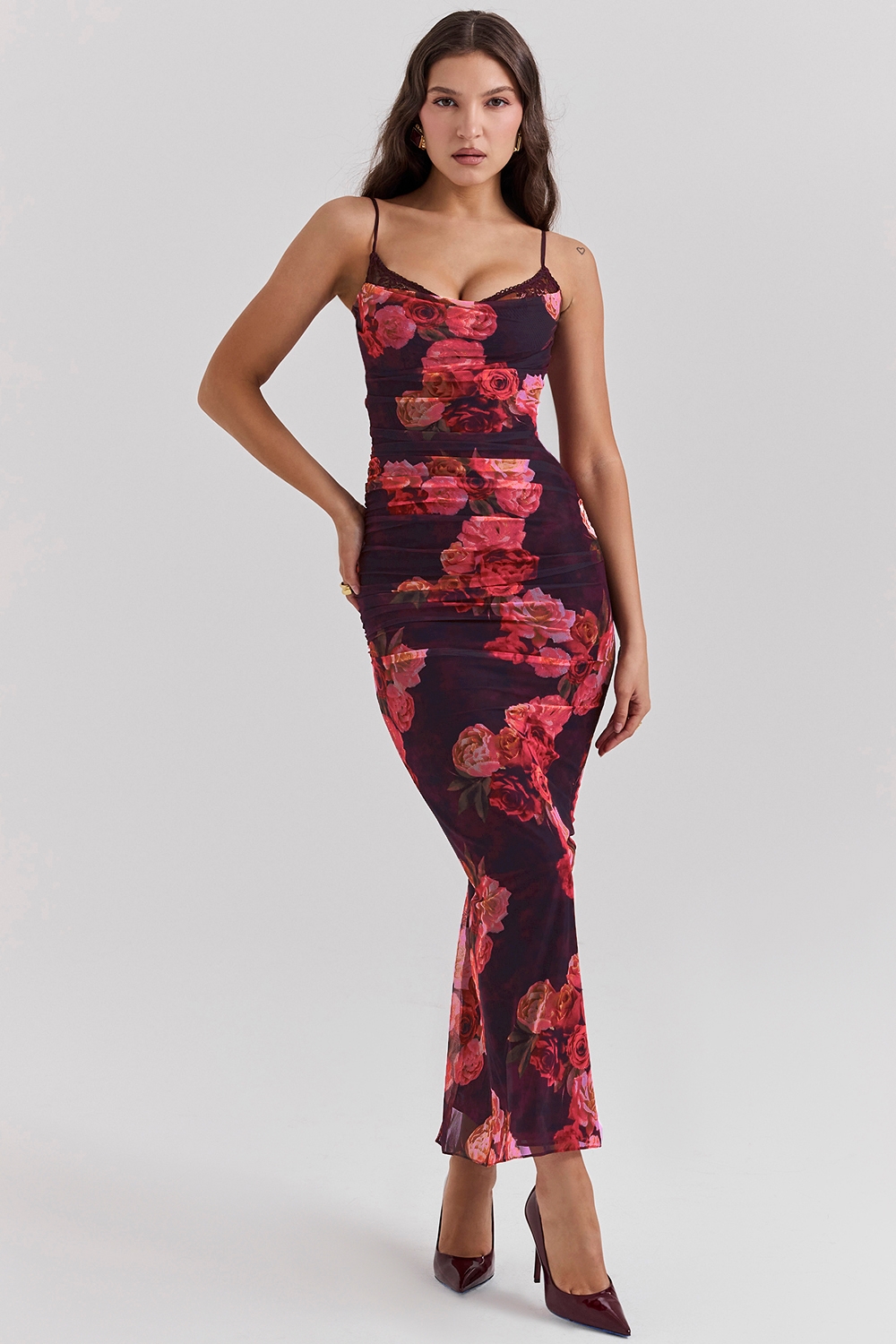 Nalini-Romantic Floral Maxi Dress