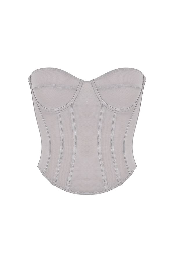 Demi-Grey Underwired Corset