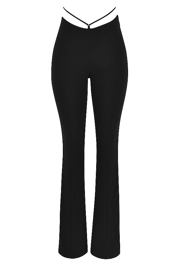 Layla-Black V-Front Trousers