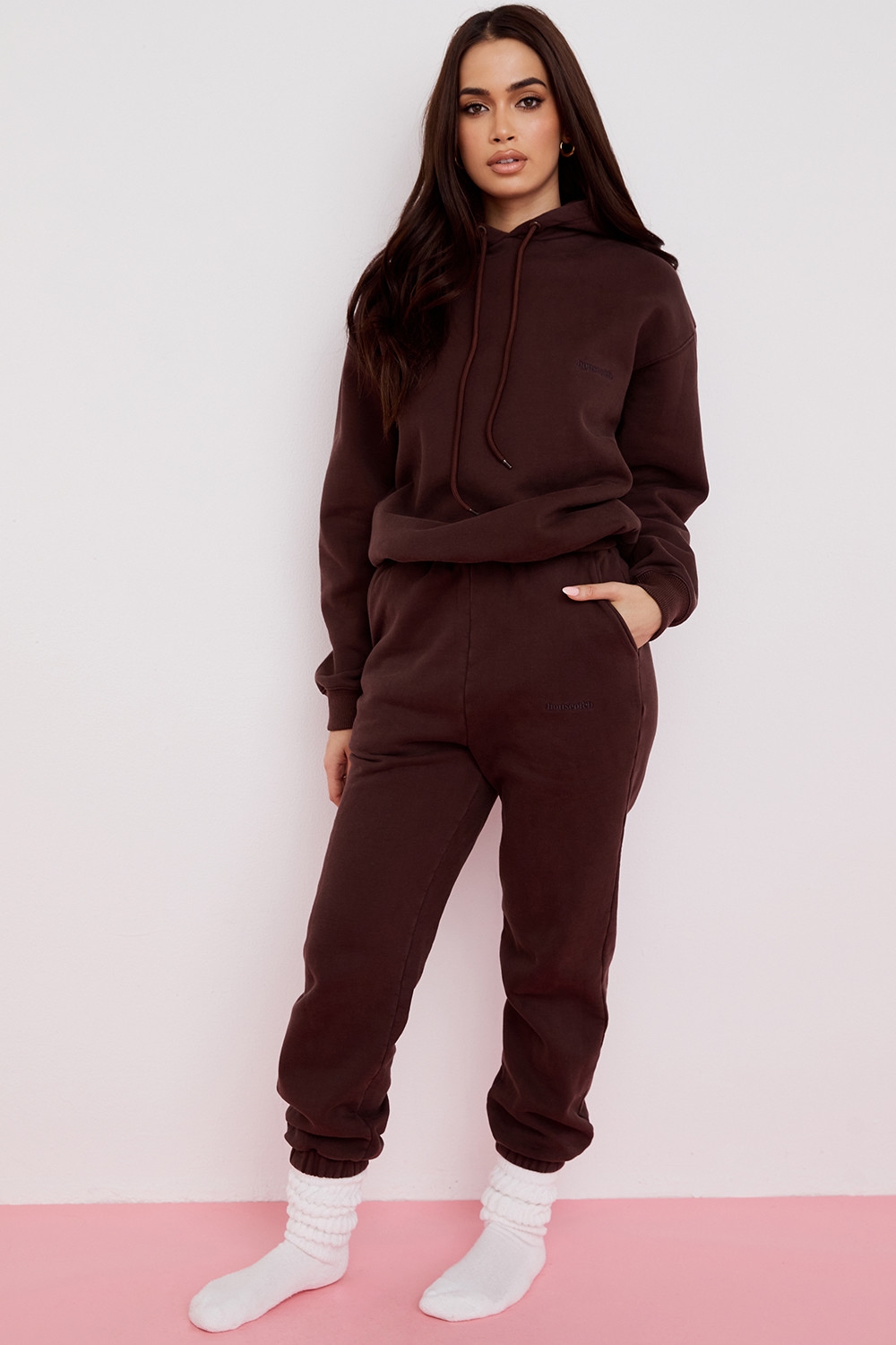 Sky-Chocolate Fleece Back Jogging Trouser