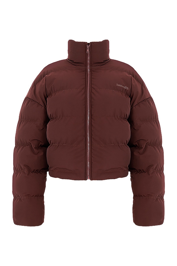 Hero-Chocolate Oversized C Shape Puffer Jacket