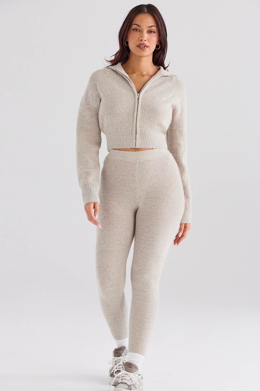 Sydney-Opal Ribbed Knit Leggings - SALE