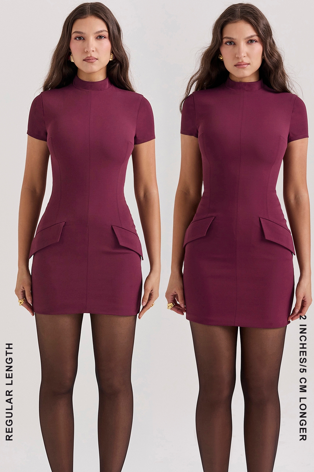 Alia-Mulberry Mini Dress