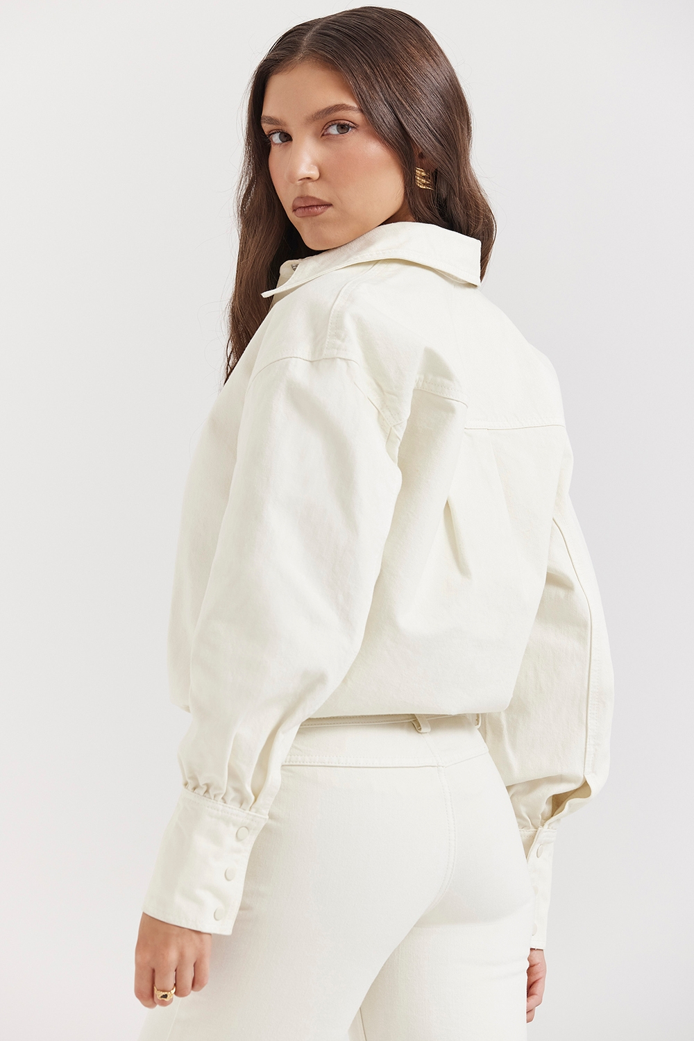 Zuri-Ivory Denim Shirt