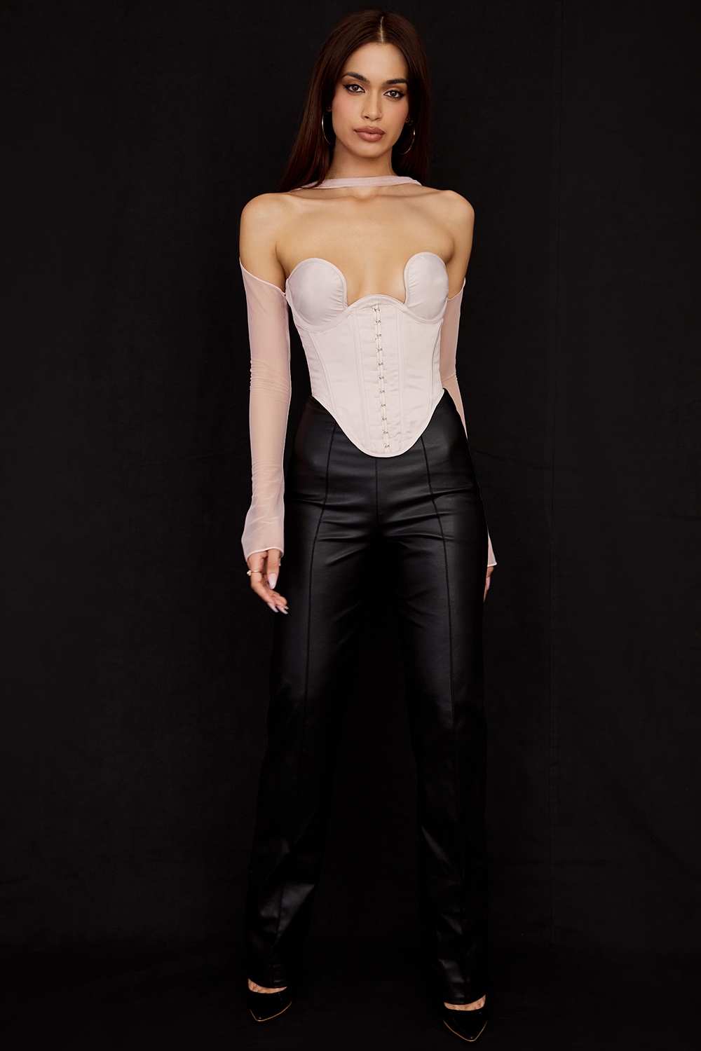 Mina-Crystal Structured Corset