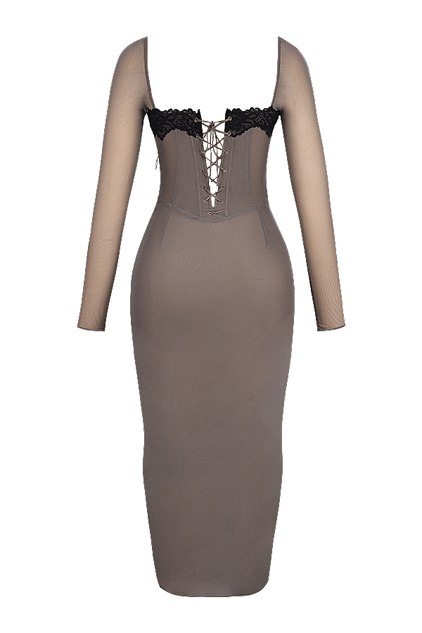 Seraphina-Smoke Corset Dress