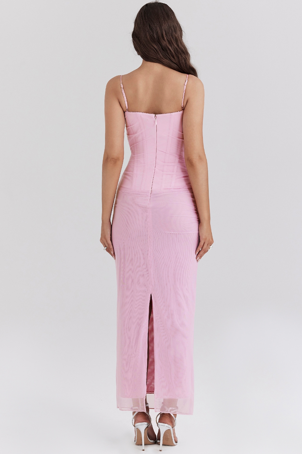 Nalini-Cotton Candy Corset Maxi Dress