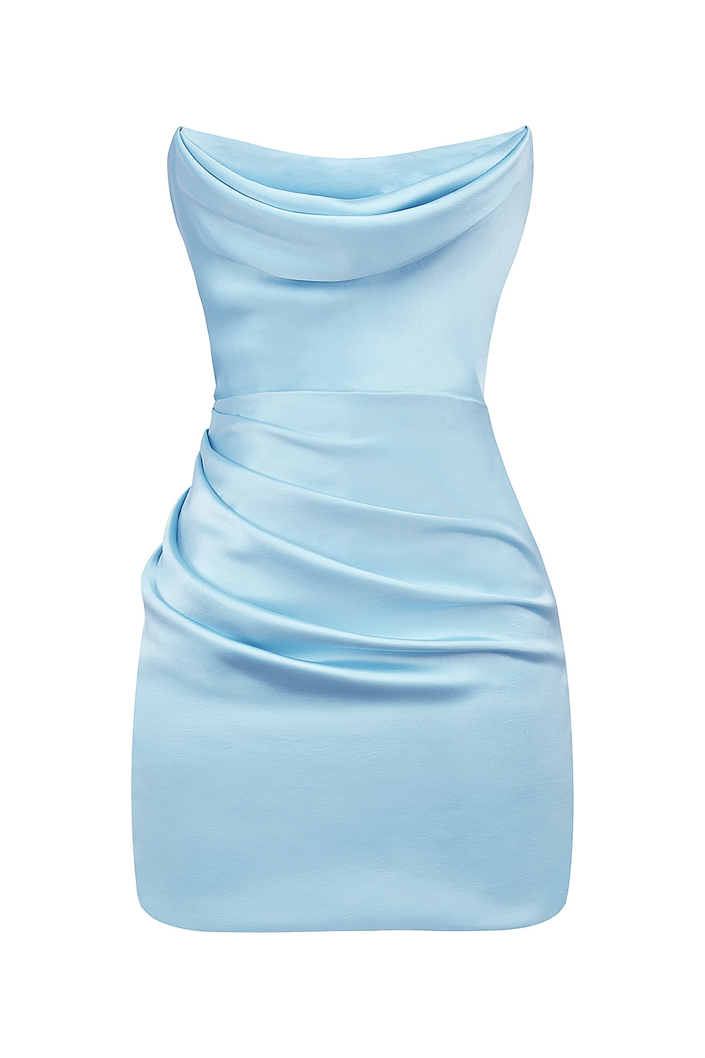 Odelle-Ocean Blue Strapless Mini Dress