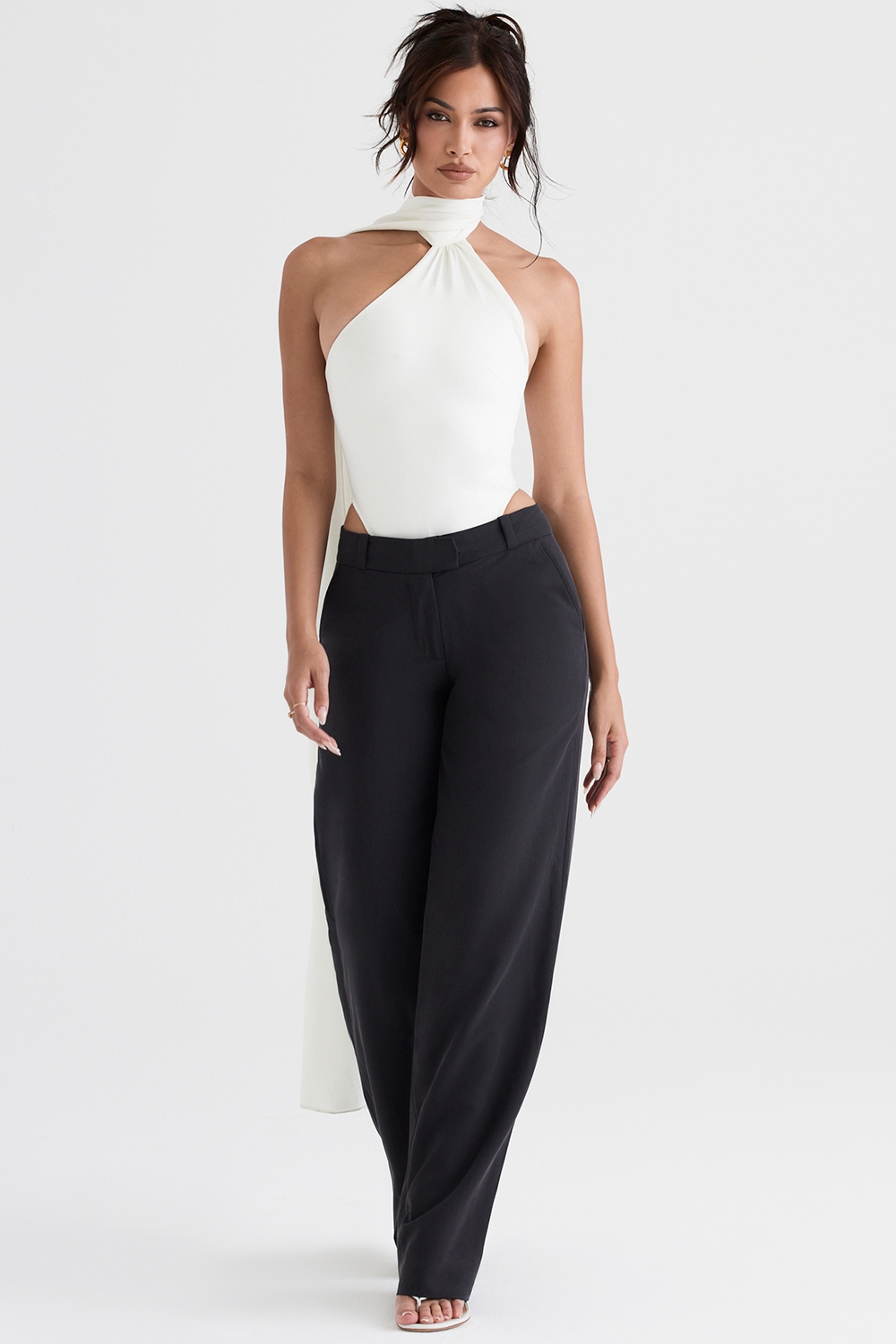 Cameron-Grey Loose Fit Trousers