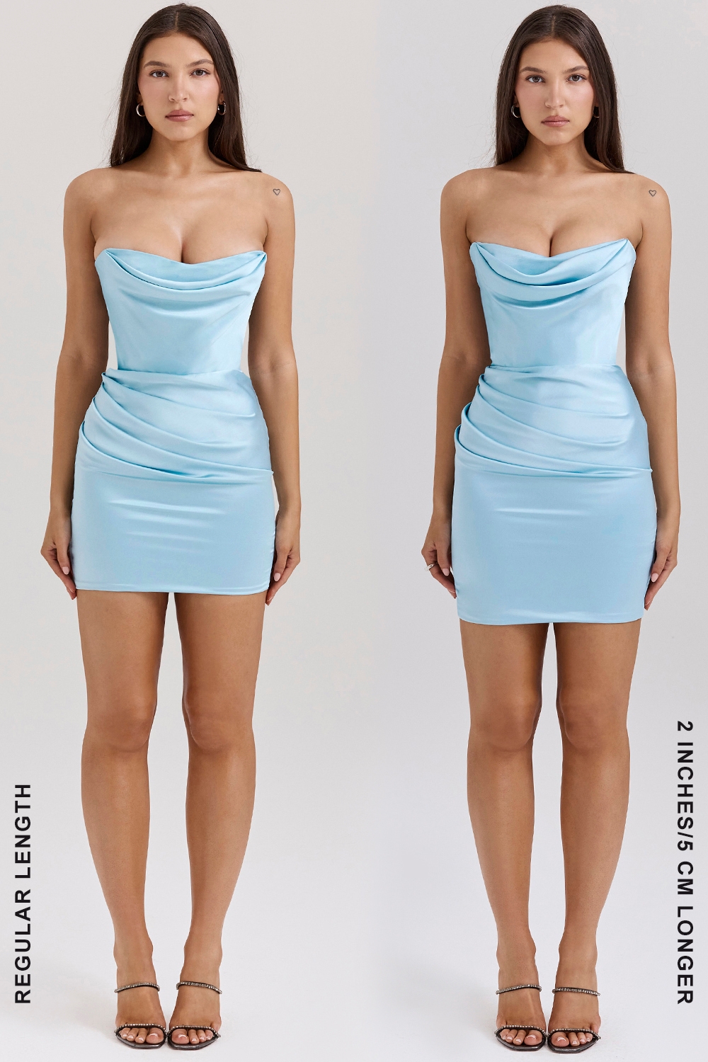Odelle-Ocean Blue Strapless Mini Dress