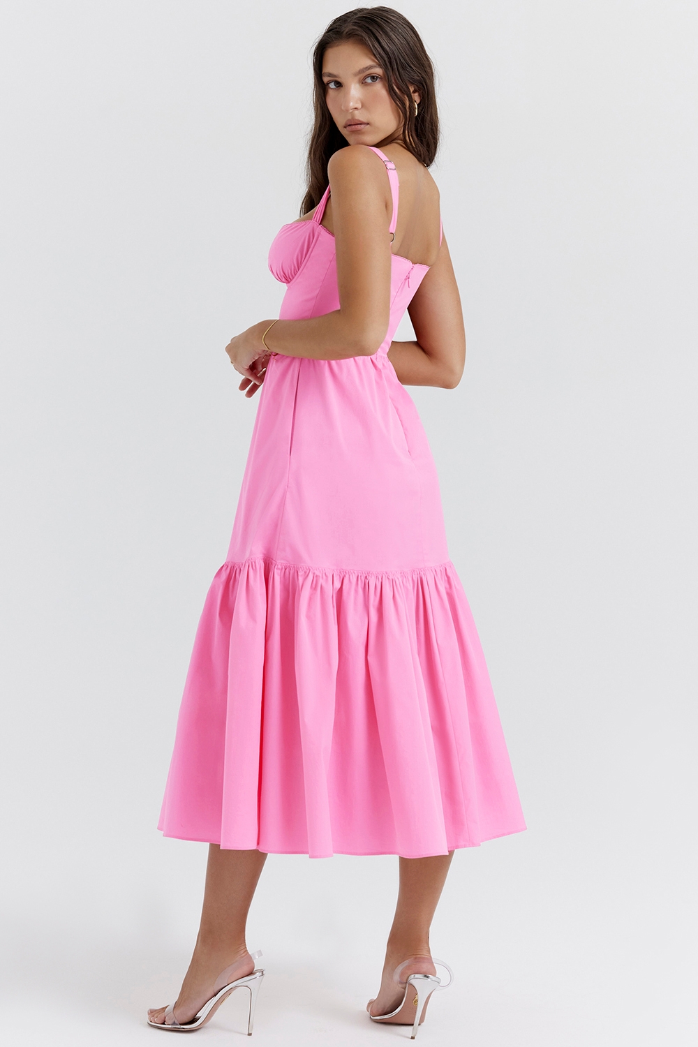 Elia-French Pink Midi Sundress