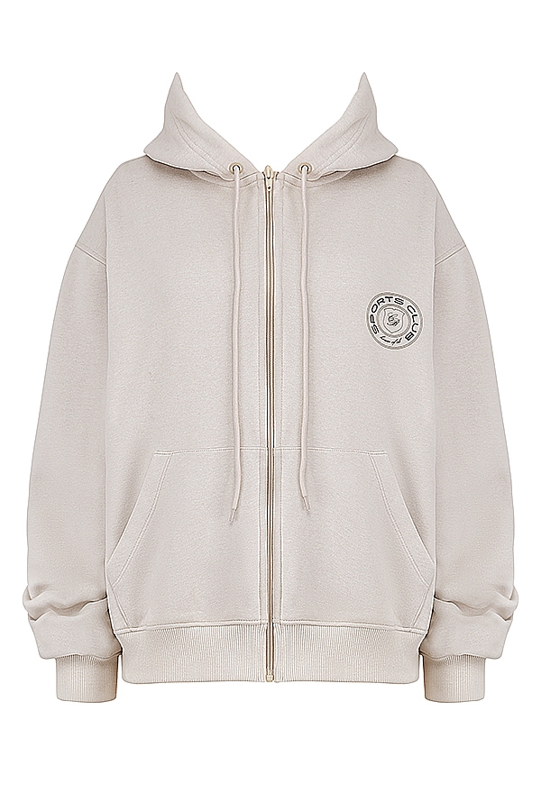 Mirage-Cloud Zip Through Hoodie