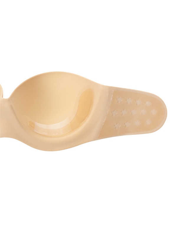 Strapless Backless Moulded Sticky Bra - Beige