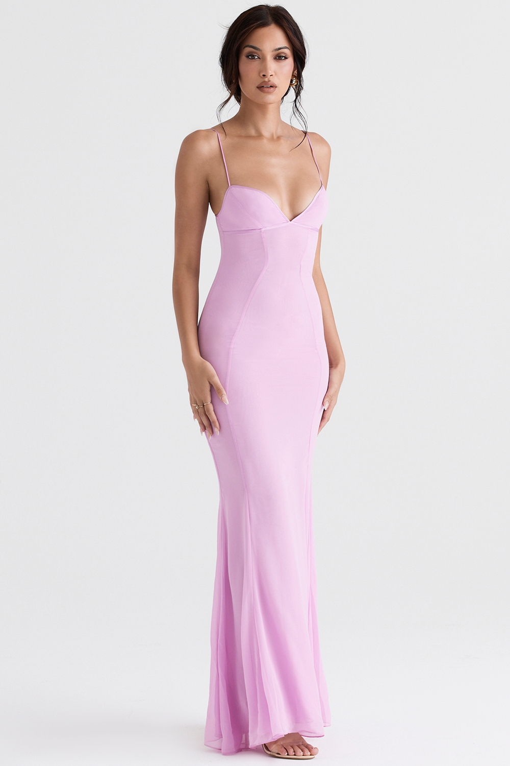 Loren-Pink Maxi Dress