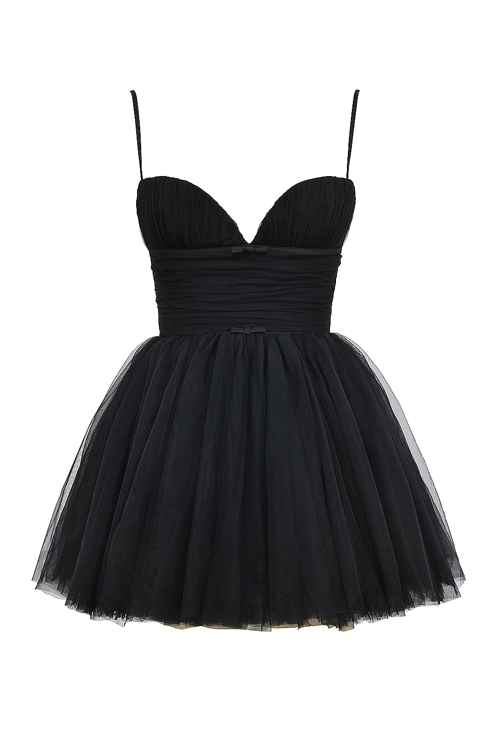 Princess-Black Tulle Mini Dress - SALE