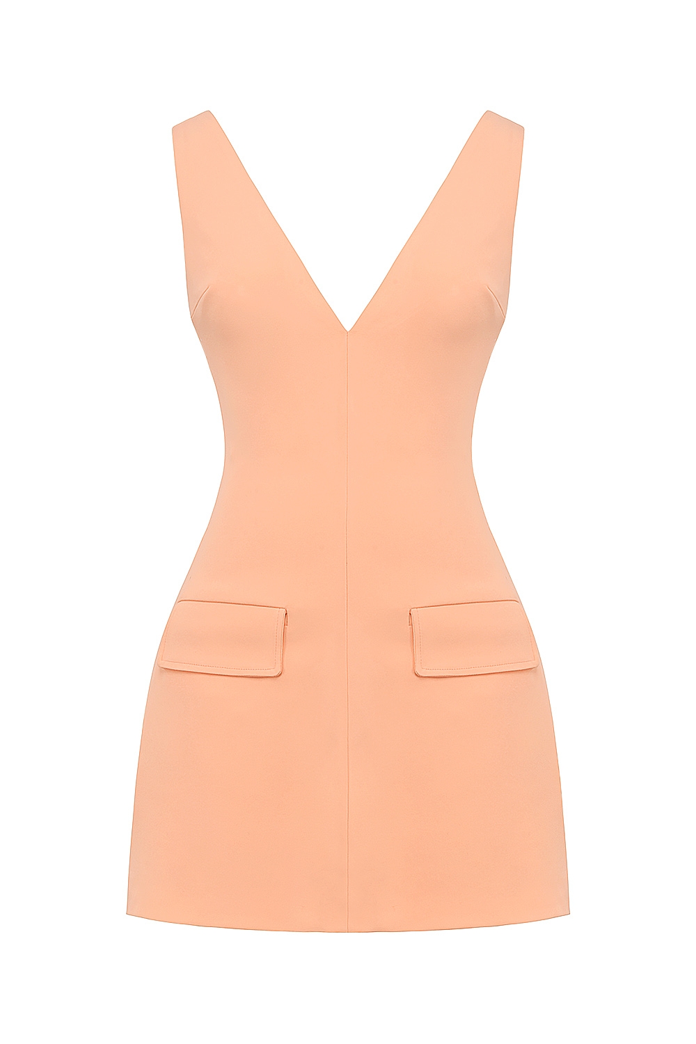 Olympia-Sorbet Plunge Mini Dress