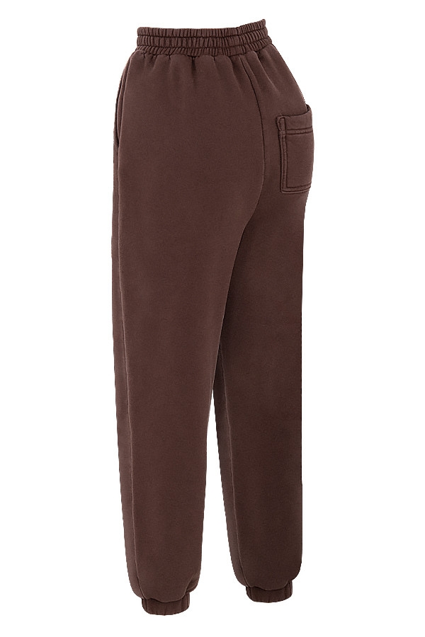 Sky-Chocolate Fleece Back Jogging Trouser