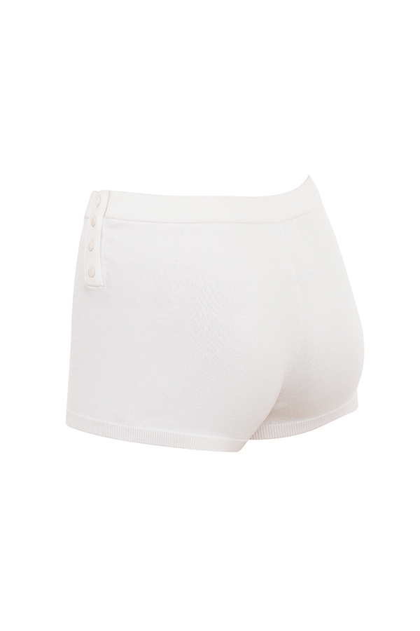 Kai-White Summer Knit Hot Pants - SALE