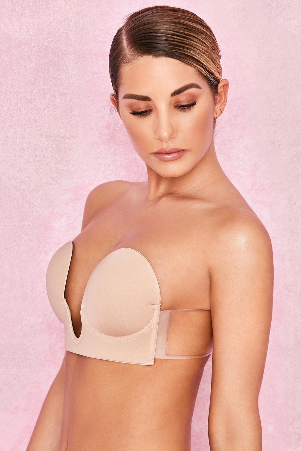 U Plunge Self Adhesive Bra - Beige