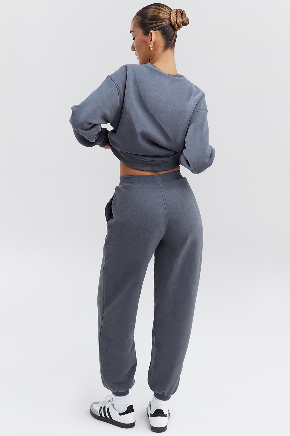 Coast-Slate Fleece Back Jogging Trousers