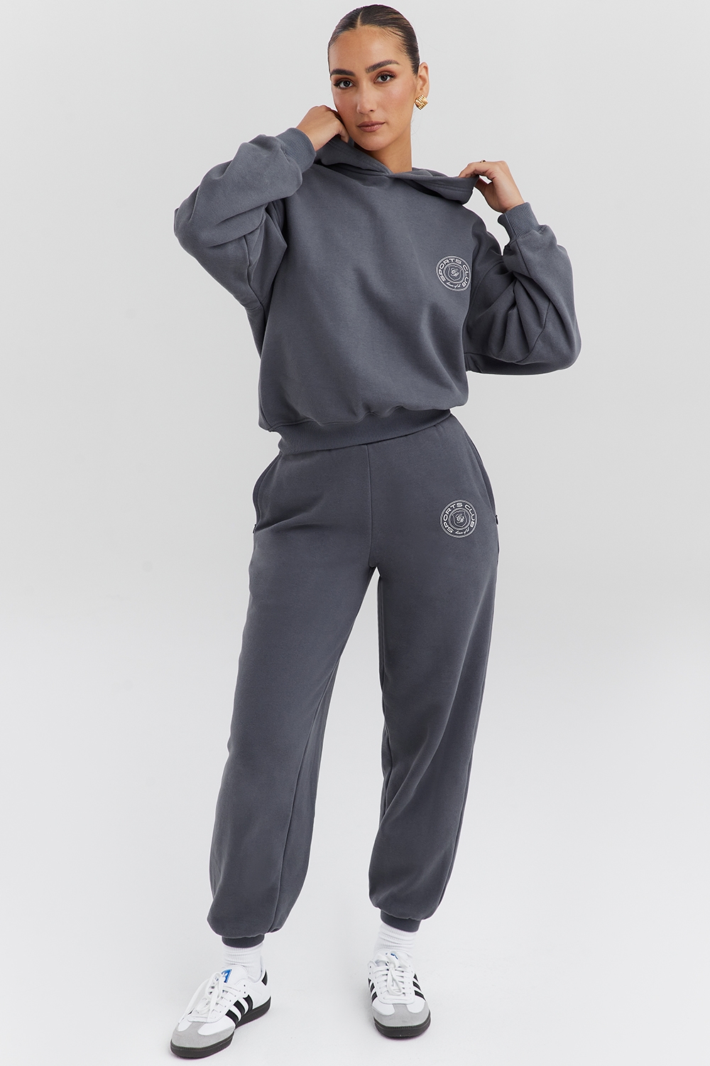 Coast-Slate Fleece Back Jogging Trousers