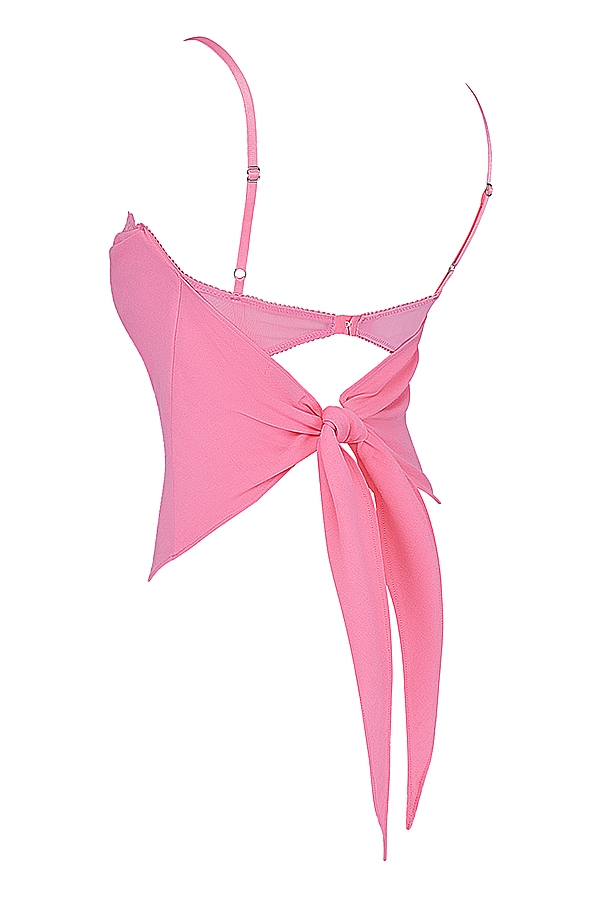 Aurelia-French Pink Hanky Hem Top