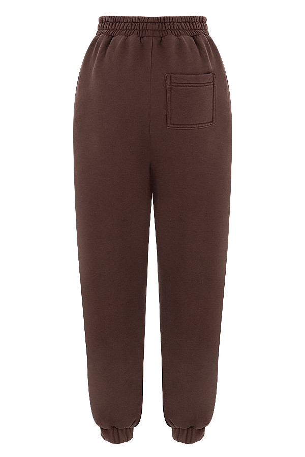 Sky-Chocolate Fleece Back Jogging Trouser