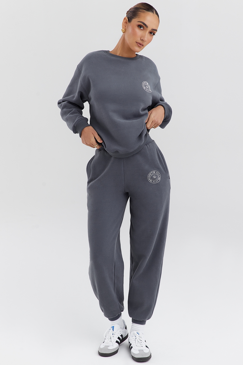 Coast-Slate Fleece Back Jogging Trousers