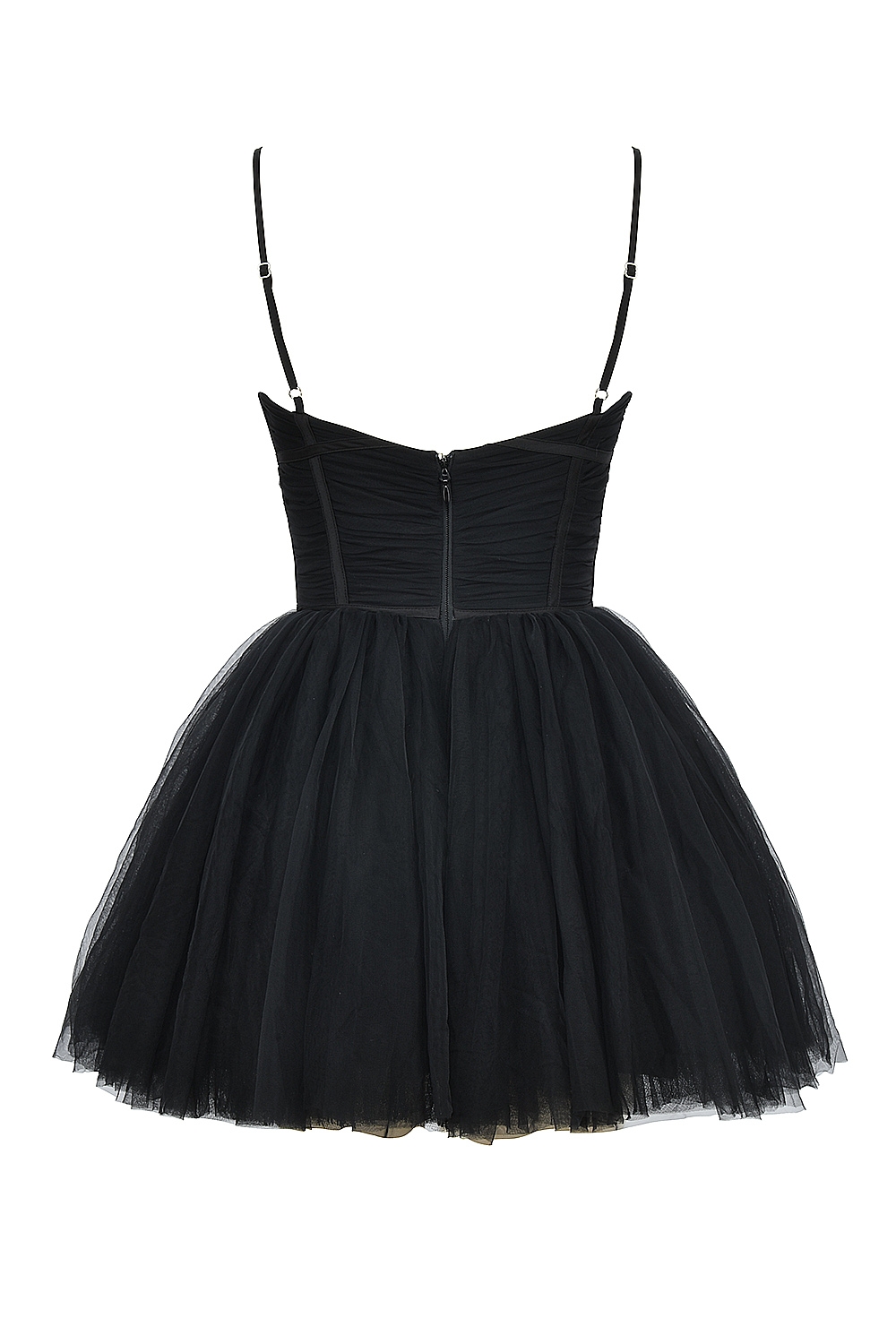 Princess-Black Tulle Mini Dress - SALE