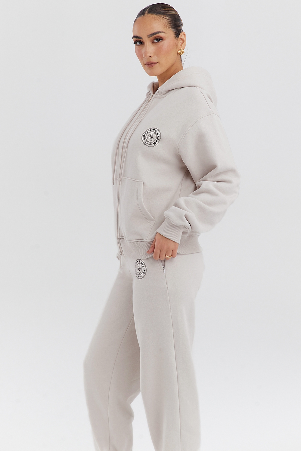 Mirage-Cloud Zip Through Hoodie