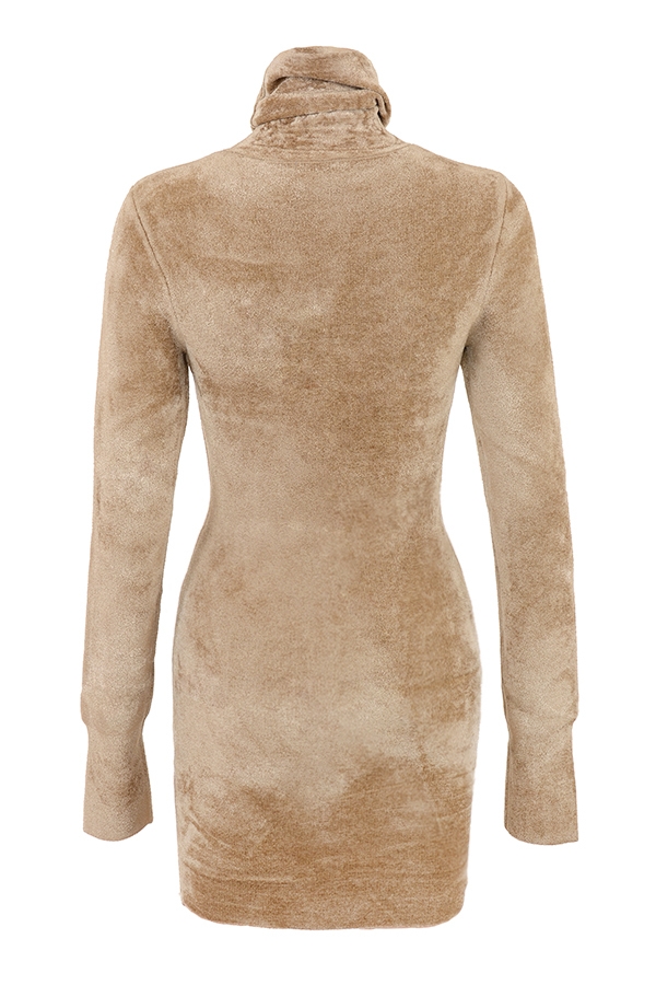 Taya-Fawn Chenille Mini Dress - SALE