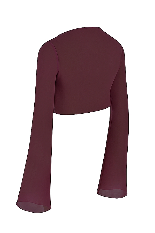 Marseille-Prune Cover Up Top