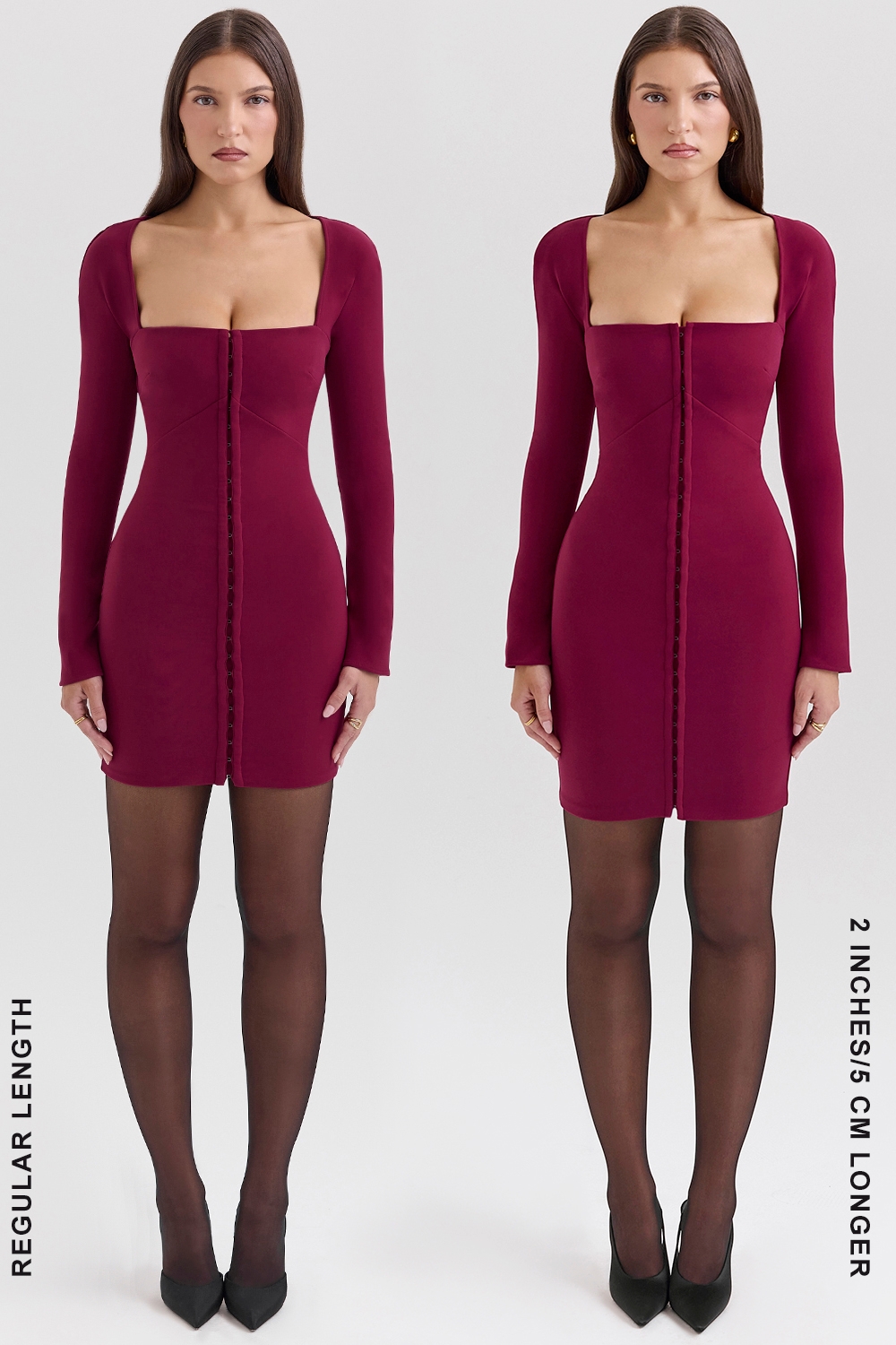 Selene-Berry Bodycon Mini Dress - SALE