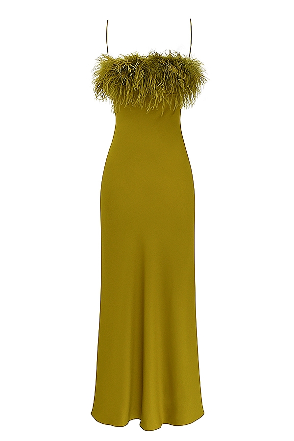 Renee-Chartreuse Maxi Dress