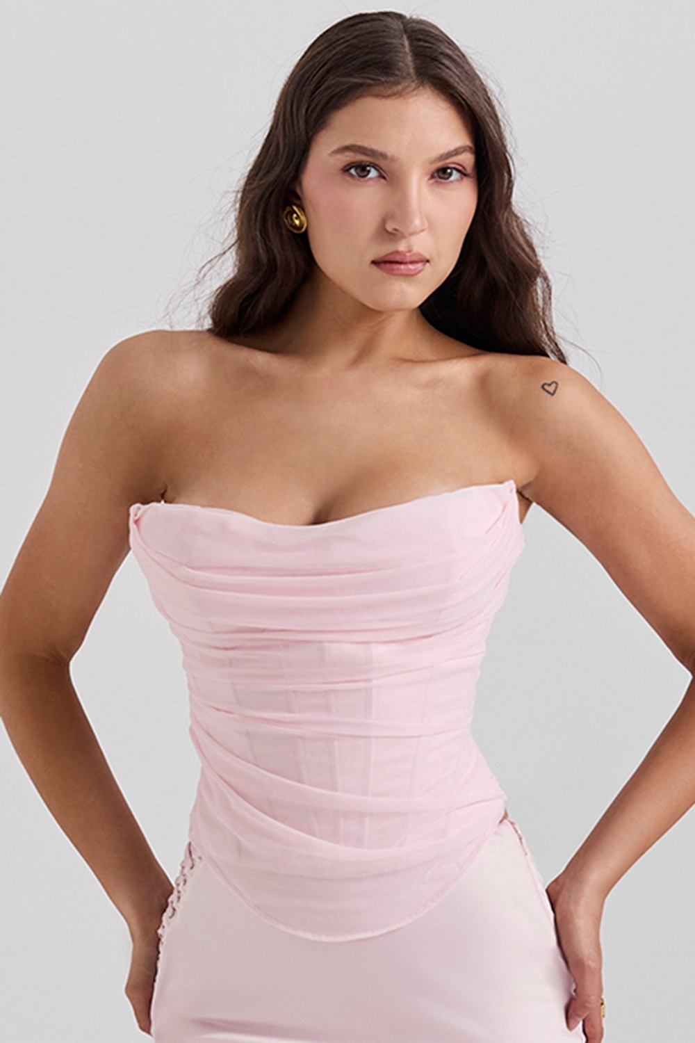 Georgie-Ballerina Pink Strapless Corset