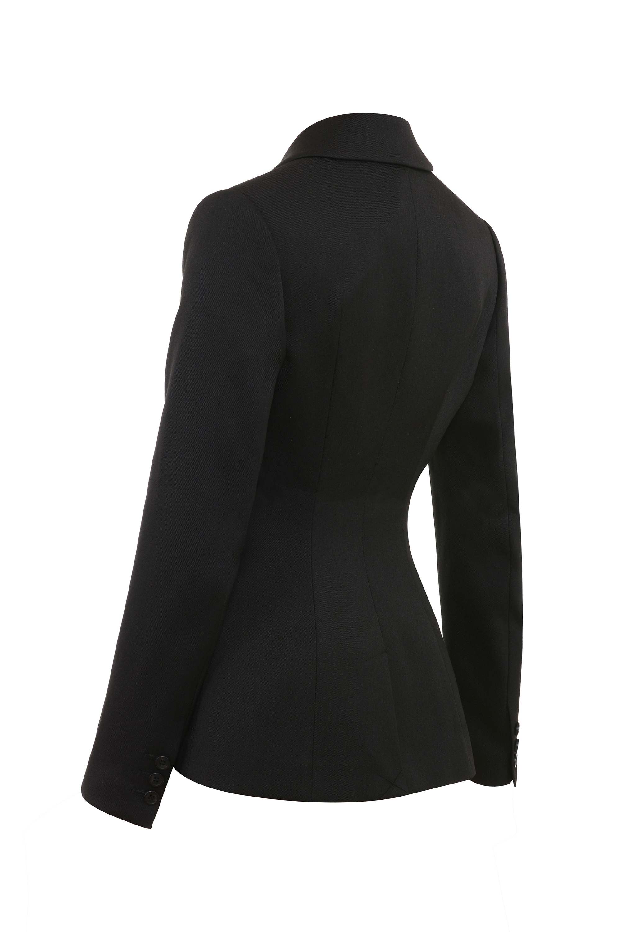 Aviva-Black Tailored Hourglass Jacket