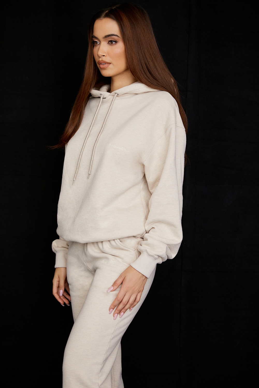 Halo-Oatmeal Oversized Hoodie