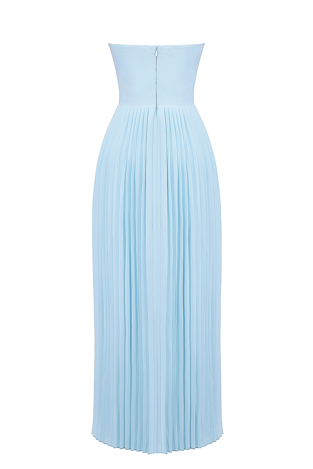 Marcella-Ocean Blue Pleated Maxi Dress