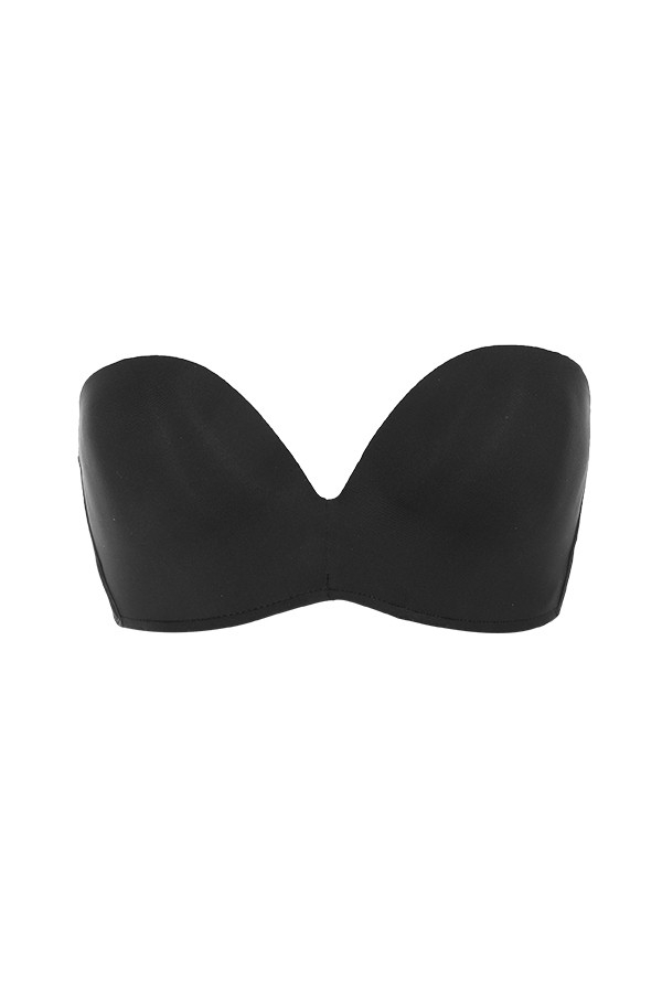 Smooth-Plain Molded Strapless Bra - Black