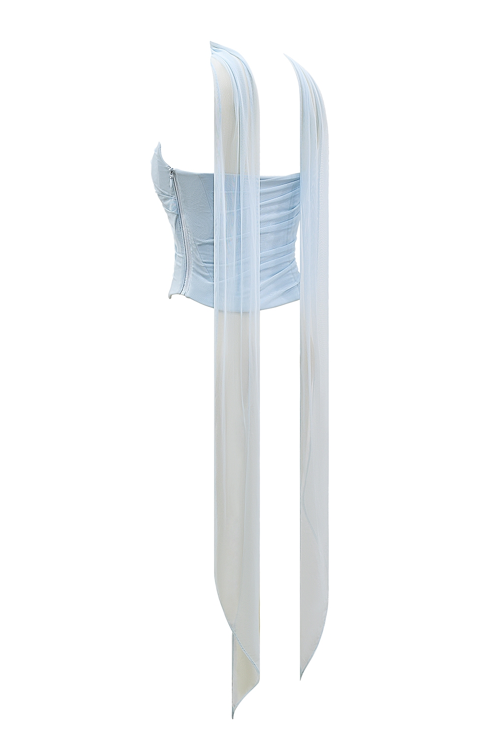 Hallie-Bluebell Strapless Corset With Neck Scarf