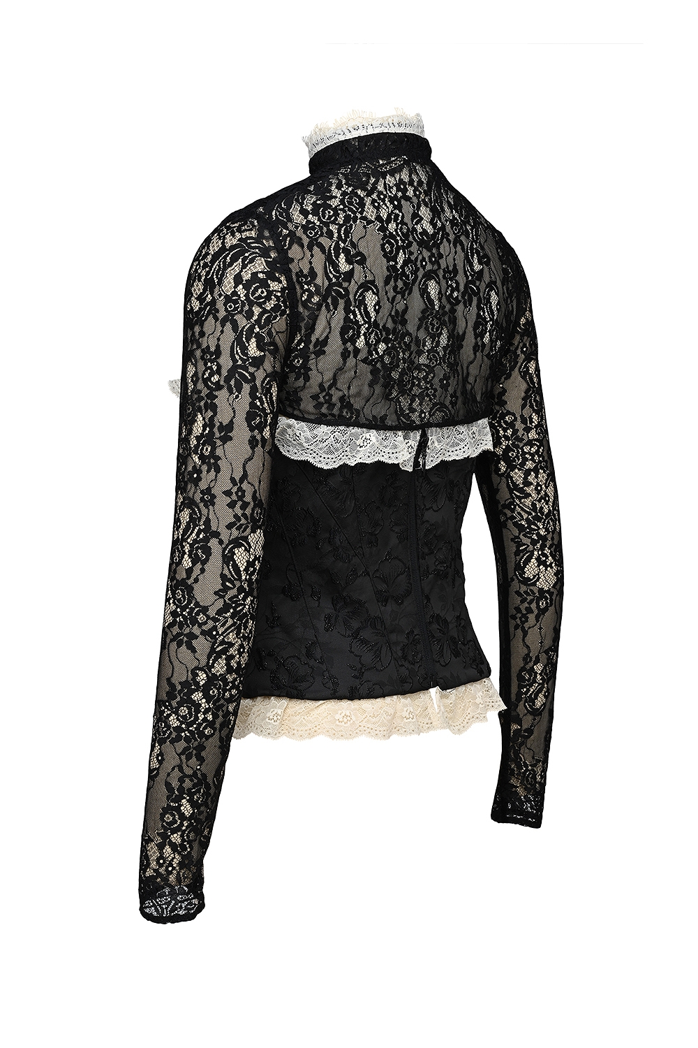 Perdita-Black Metallic Jacquard Corset & Bolero - SALE