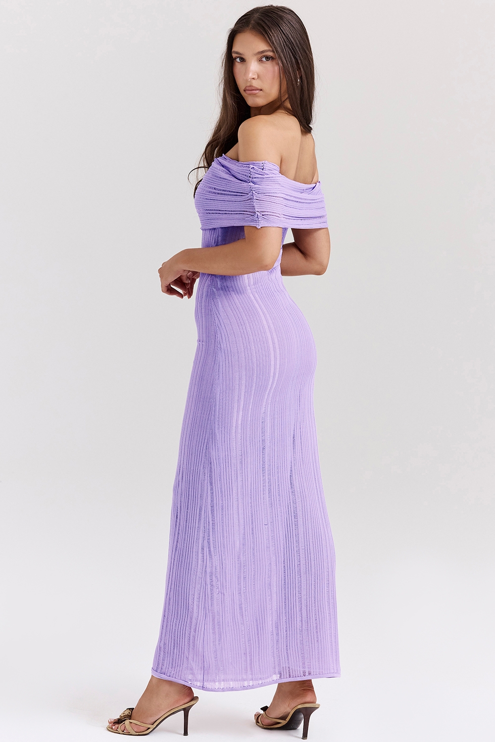 Micah-Orchid Ladder Knit Maxi Dress - SALE