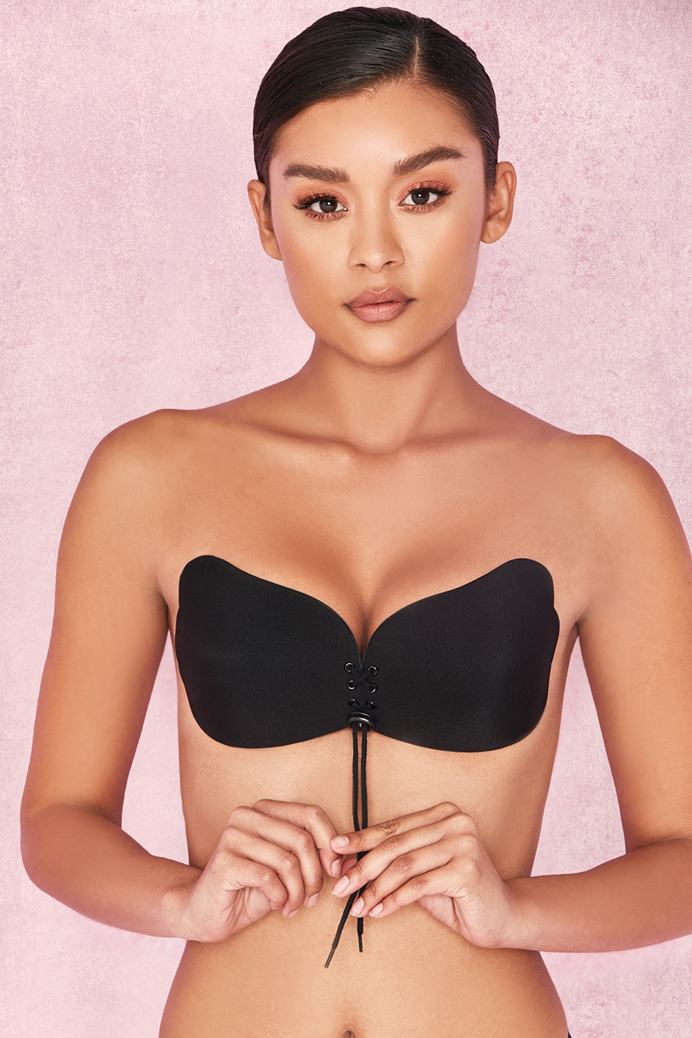 Ultra-Push Up Invisible Bra - Black