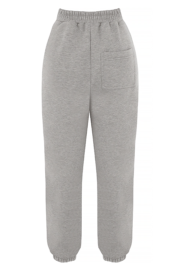 Sky-Light Grey Fleece Back Jogging Trousers