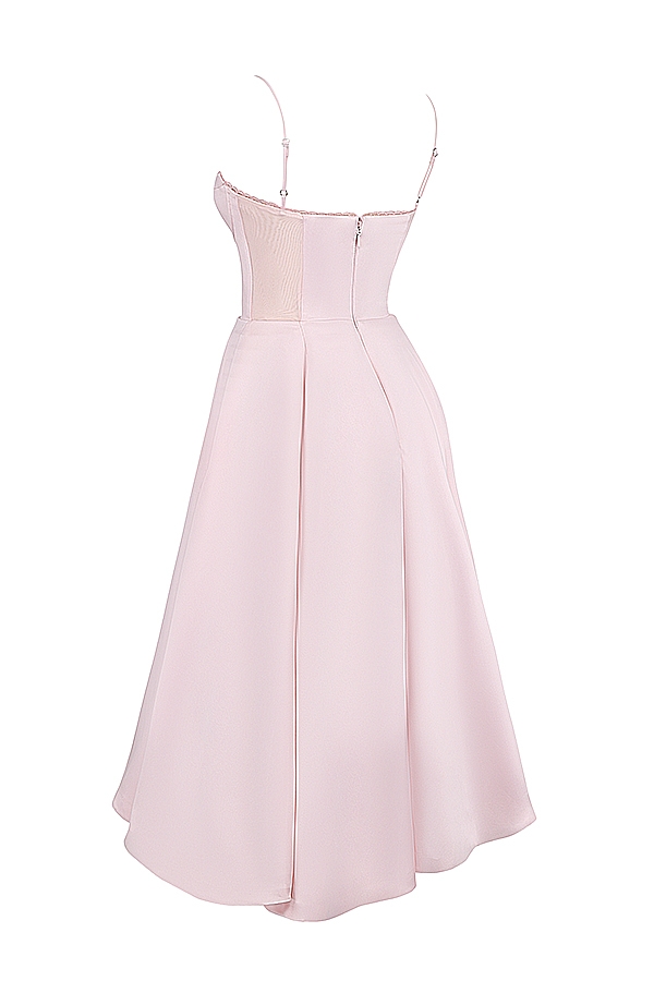 Mademoiselle-Ballerina Pink Midi Dress