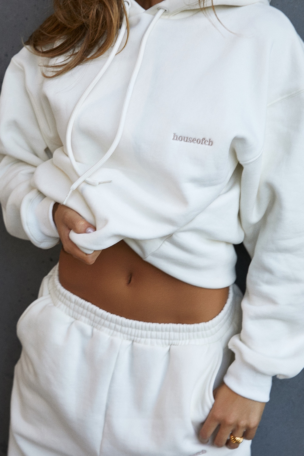 Halo-Off White Oversized Hoodie