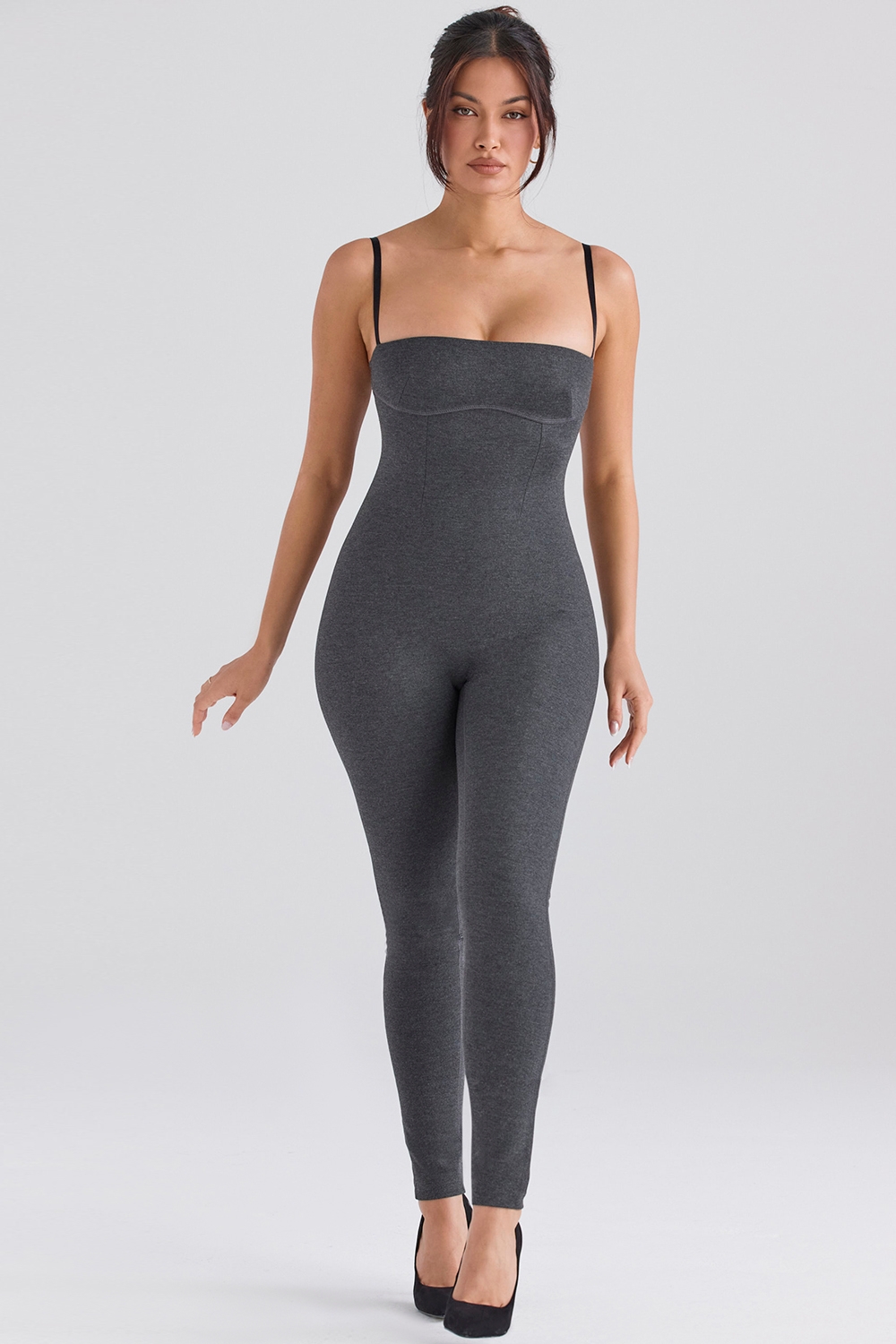 Luisa-Charcoal Loungewear Jumpsuit - SALE