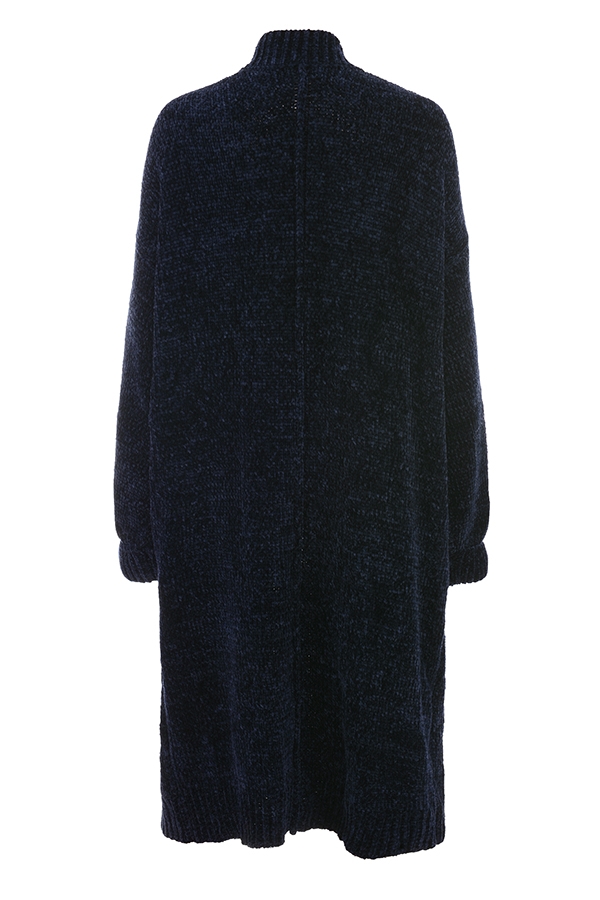 Celine-Navy Chenille Slouchy Cardigan - SALE