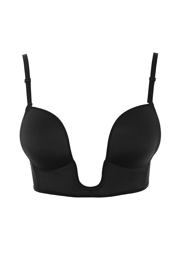 Deep V Bra for Low Cut Dresses - Black